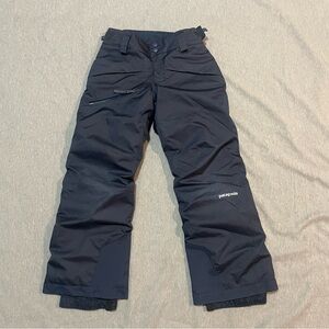 Patagonia Snowshot Insulated Snow Pants Boys XS Navy Blue Ski Snowboard